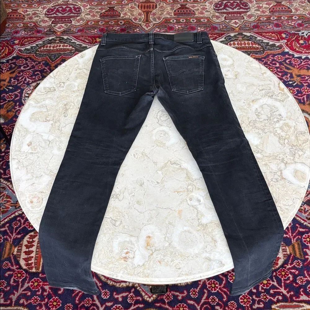 Nudie Jeans Grim Tim Dry Cold Black – Slim Straight – Premium Raw Denim - Picture 4 of 15